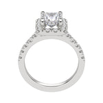 Load image into Gallery viewer, SOUL ACCENTED PRINCESS CUT MOISSANITE ENGAGEMENT RING