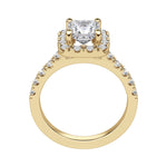 Load image into Gallery viewer, SOUL ACCENTED PRINCESS CUT MOISSANITE ENGAGEMENT RING