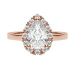 Load image into Gallery viewer, SOUL CLASSIC PEAR CUT MOISSANITE ENGAGEMENT RING