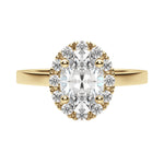 Load image into Gallery viewer, SOUL CLASSIC OVAL CUT MOISSANITE ENGAGEMENT RING