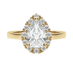Load image into Gallery viewer, SOUL CLASSIC PEAR CUT MOISSANITE ENGAGEMENT RING