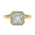 Load image into Gallery viewer, SOUL CLASSIC PRINCESS CUT MOISSANITE ENGAGEMENT RING