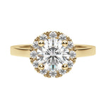 Load image into Gallery viewer, SOUL CLASSIC ROUND CUT MOISSANITE ENGAGEMENT RING