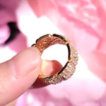 Load image into Gallery viewer, SQUARE MOISSANITE DIAMOND ICED OUT RING,STATEMENT HIP HOP DIAMOND BLING BAND