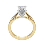 Load image into Gallery viewer, TRUE EMERALD CUT MOISSANITE ENGAGEMENT RING