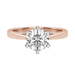 Load image into Gallery viewer, TRUE ROUND CUT MOISSANITE ENGAGEMENT RING
