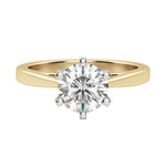 Load image into Gallery viewer, TRUE ROUND CUT MOISSANITE ENGAGEMENT RING