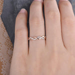 Load image into Gallery viewer, TWIST FULL ETERNITY YELLOW GOLD AND WHITE GOLD WOMEN INFINITY MOISSANITE WEDDING BAND