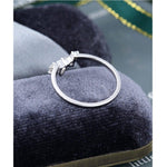Load image into Gallery viewer, UNIQUE PEAR CUT WHITE GOLD VINTAGE STACKING MATCHING MOISSANITE WEDDING BAND FOR HER