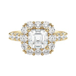 Load image into Gallery viewer, VAIL BOLD ASSCHER CUT MOISSANITE ENGAGEMENT RING