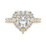 Load image into Gallery viewer, VAIL BOLD HEART CUT MOISSANITE ENGAGEMENT RING