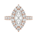 Load image into Gallery viewer, VAIL BOLD MARQUISE CUT MOISSANITE ENGAGEMENT RING