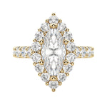 Load image into Gallery viewer, VAIL BOLD MARQUISE CUT MOISSANITE ENGAGEMENT RING