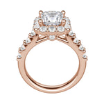 Load image into Gallery viewer, VAIL BOLD PRINCESS CUT MOISSANITE ENGAGEMENT RING