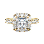 Load image into Gallery viewer, VAIL BOLD PRINCESS CUT MOISSANITE ENGAGEMENT RING