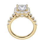 Load image into Gallery viewer, VAIL BOLD PRINCESS CUT MOISSANITE ENGAGEMENT RING