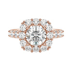 Load image into Gallery viewer, VAIL BOLD ROUND CUT MOISSANITE ENGAGEMENT RING
