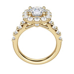 Load image into Gallery viewer, VAIL BOLD ROUND CUT MOISSANITE ENGAGEMENT RING
