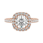 Load image into Gallery viewer, VAIL ROUND CUT MOISSANITE ENGAGEMENT RING