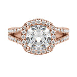 Load image into Gallery viewer, VARA CUSHION CUT MOISSANITE ENGAGEMENT RING