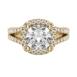 Load image into Gallery viewer, VARA CUSHION CUT MOISSANITE ENGAGEMENT RING
