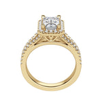 Load image into Gallery viewer, VARA EMERALD CUT MOISSANITE ENGAGEMENT RING