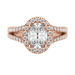 Load image into Gallery viewer, VARA OVAL CUT MOISSANITE ENGAGEMENT RING