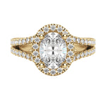 Load image into Gallery viewer, VARA OVAL CUT MOISSANITE ENGAGEMENT RING