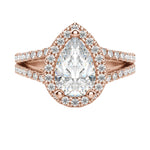 Load image into Gallery viewer, VARA PEAR CUT MOISSANITE ENGAGEMENT RING