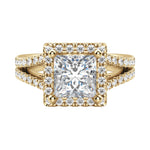 Load image into Gallery viewer, VARA PRINCESS CUT MOISSANITE ENGAGEMENT RING