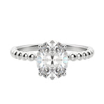 Load image into Gallery viewer, VERA OVAL CUT MOISSANITE ENGAGEMENT RING