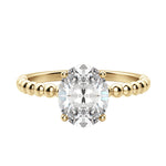 Load image into Gallery viewer, VERA OVAL CUT MOISSANITE ENGAGEMENT RING