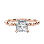 Load image into Gallery viewer, VERA PRINCESS CUT MOISSANITE ENGAGEMENT RING
