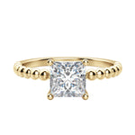 Load image into Gallery viewer, VERA PRINCESS CUT MOISSANITE ENGAGEMENT RING