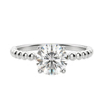 Load image into Gallery viewer, VERA ROUND CUT MOISSANITE ENGAGEMENT RING