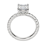 Load image into Gallery viewer, VIBE ASSCHER CUT MOISSANITE ENGAGEMENT RING