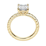 Load image into Gallery viewer, VIBE ASSCHER CUT MOISSANITE ENGAGEMENT RING
