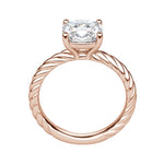 Load image into Gallery viewer, VIBE CUSHION CUT MOISSANITE ENGAGEMENT RING
