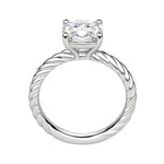 Load image into Gallery viewer, VIBE CUSHION CUT MOISSANITE ENGAGEMENT RING