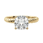 Load image into Gallery viewer, VIBE CUSHION CUT MOISSANITE ENGAGEMENT RING