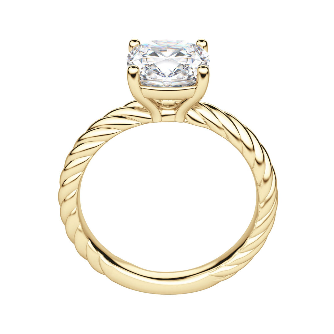 VIBE CUSHION CUT MOISSANITE ENGAGEMENT RING