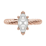 Load image into Gallery viewer, VIBE MARQUISE CUT MOISSANITE ENGAGEMENT RING