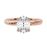 Load image into Gallery viewer, VIBE OVAL CUT MOISSANITE ENGAGEMENT RING