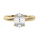 Load image into Gallery viewer, VIBE OVAL CUT MOISSANITE ENGAGEMENT RING