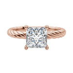 Load image into Gallery viewer, VIBE PRINCESS CUT MOISSANITE ENGAGEMENT RING