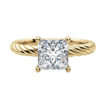 Load image into Gallery viewer, VIBE PRINCESS CUT MOISSANITE ENGAGEMENT RING