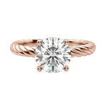 Load image into Gallery viewer, VIBE ROUND CUT MOISSANITE ENGAGEMENT RING