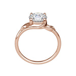 Load image into Gallery viewer, VINE ROUND CUT MOISSANITE ENGAGEMENT RING