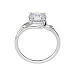 Load image into Gallery viewer, VINE ROUND CUT MOISSANITE ENGAGEMENT RING