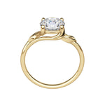 Load image into Gallery viewer, VINE ROUND CUT MOISSANITE ENGAGEMENT RING